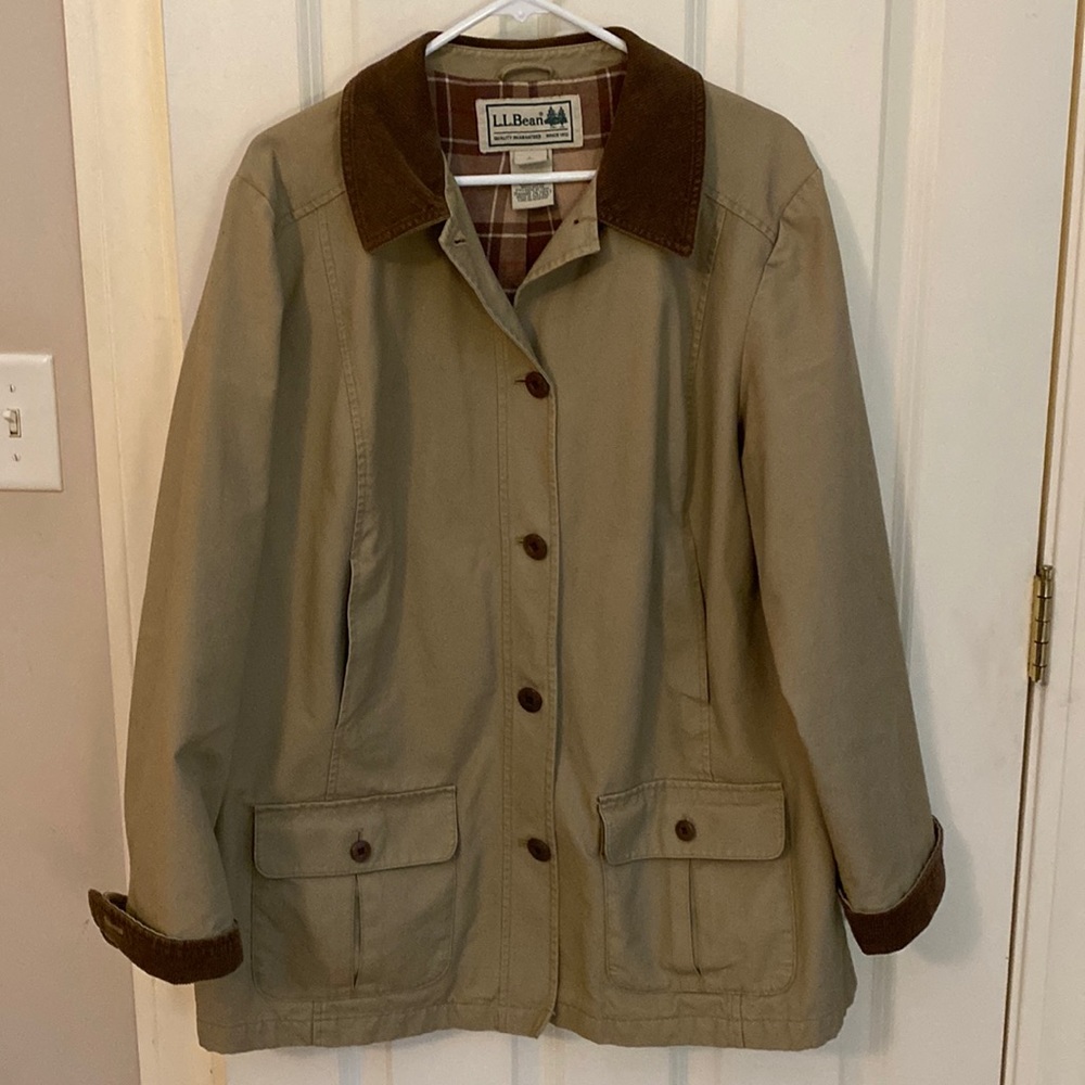 LL Bean Barn Coat, women’s large, like new